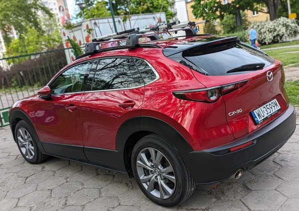 Mazda CX-30 cena 23595 przebieg: 47000, rok produkcji 2021 z Warszawa małe 137